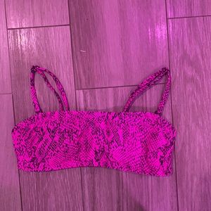 Pink Snakeskin Bathing suit